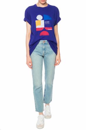 T-shirt with a printed logo, zdjęcie 2 T-shirt with a printed logo od Isabel Marant Etoile